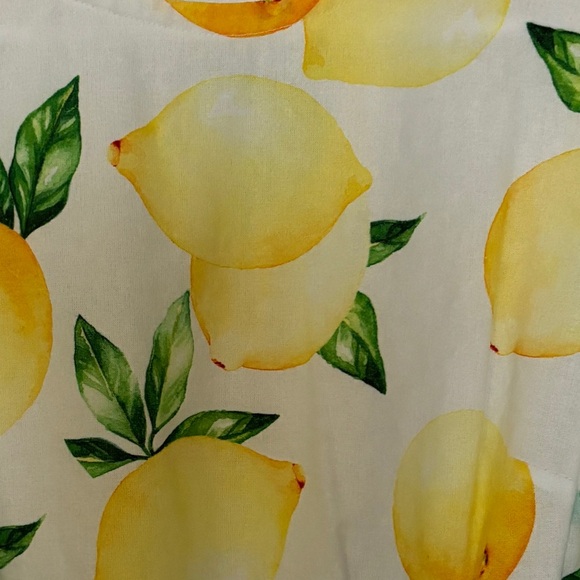 Lemon Print Puff Sleeve Mini Dress XS - Picture 10 of 10